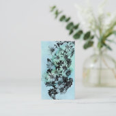 Vintages Botanisches Journal oder Notenkarte Begleitkarte (Stehend Vorderseite)