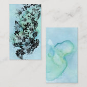 Vintages Botanisches Journal oder Notenkarte Begleitkarte (Vorne/Hinten)