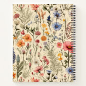 Vintages botanisches KompositionsNotebook Notizblock (Rückseite)
