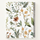 Vintages botanisches KompositionsNotebook Notizblock (Rückseite)