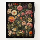 Vintages botanisches KompositionsNotebook Notizblock (Rückseite)