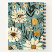 Vintages botanisches KompositionsNotebook Notizblock (Rückseite)