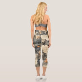 Vintages botanisches Kunstwerk Capri Leggings (Rückseite)