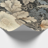 Vintages botanisches Kunstwerk Geschenkpapier (Ecke)