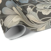 Vintages botanisches Kunstwerk Geschenkpapier (Rolleneckpunkt)