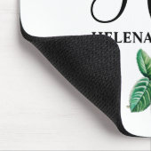 Vintages botanisches Monogramm Mousepad (Ecke)