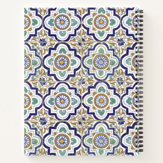 Vintages botanisches Monogramm Notizblock (Rückseite)