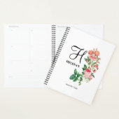 Vintages botanisches Monogramm Planer (Anzeige)