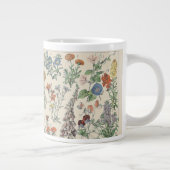 Vintages botanisches Muster Jumbo-Tasse (Rechts)