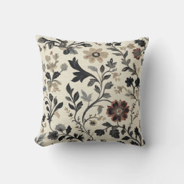 Vintages botanisches Muster Kissen