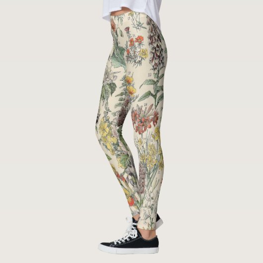 Vintages botanisches Muster Leggings (Links)