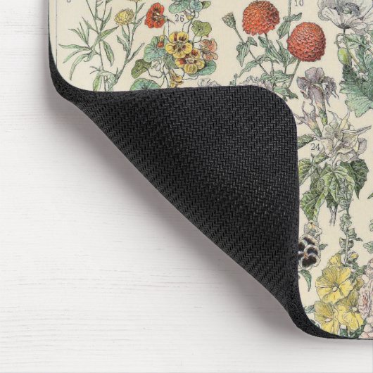 Vintages botanisches Muster Mousepad (Ecke)