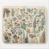 Vintages botanisches Muster Mousepad (Vorne)