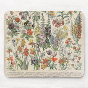 Vintages botanisches Muster Mousepad
