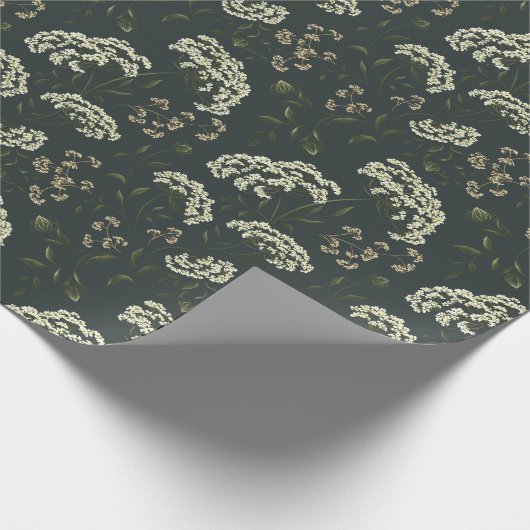 Vintages botanisches Papier Geschenkpapier (Ecke)