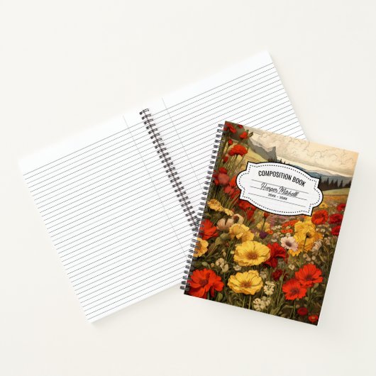 Vintages botanisches PopulationsNotebook Notizblock (Innenseite)