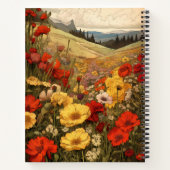 Vintages botanisches PopulationsNotebook Notizblock (Rückseite)