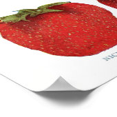 Vintages botanisches Poster - Erdbeere (Ecke)