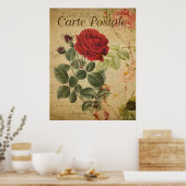 Vintages botanisches Poster - Französische Postkar (Küche)