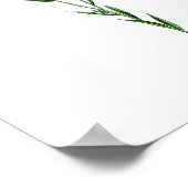 Vintages Botanisches Poster - Gemeiner Flachs (Ecke)