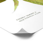 Vintages botanisches Poster - Plakat (Ecke)