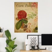 Vintages botanisches Poster - Rhododenron (Heimbüro)