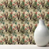 Vintages botanisches Schaf im Wald Fliese