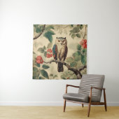 Vintages botanisches Schaf im Wald Wandteppich (Beispiel (Horizontal))