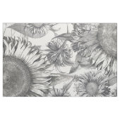 Vintages botanisches Sonnenblume-Blumen-Gewebe Stoff (Fat Quarter (45,7 x 55,9 cm))