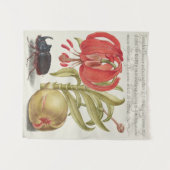 Vintages botanisches Tapisserie Wandteppich (Vorderseite (Horizontal))