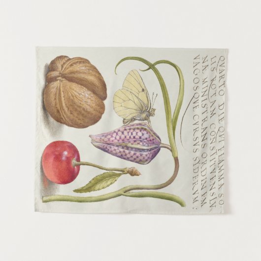 Vintages botanisches Tapisserie Wandteppich (Vorderseite (Horizontal))