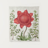 Vintages botanisches Tapisserie Wandteppich (Vorderseite)