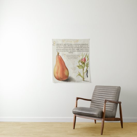 Vintages botanisches Tapisserie Wandteppich (Beispiel)