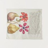 Vintages botanisches Tapisserie Wandteppich (Vorderseite (Horizontal))