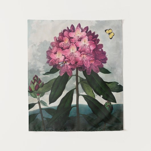 Vintages botanisches Tapisserie Wandteppich (Vorderseite)