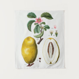 Vintages botanisches Tapisserie Wandteppich