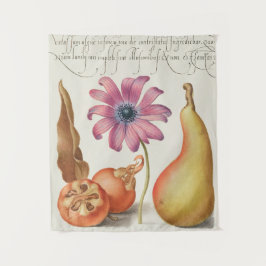 Vintages botanisches Tapisserie Wandteppich