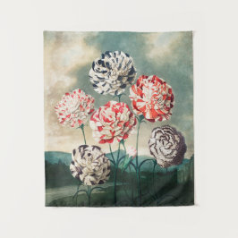 Vintages botanisches Tapisserie Wandteppich