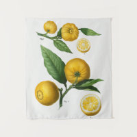 Vintages botanisches Tapisserie