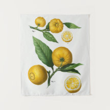 Vintages botanisches Tapisserie