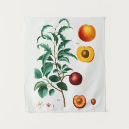 Vintages botanisches Tapisserie Wandteppich