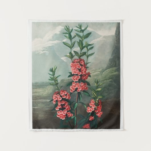 Vintages botanisches Tapisserie Wandteppich (Vorderseite)