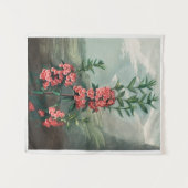 Vintages botanisches Tapisserie Wandteppich (Vorderseite (Horizontal))