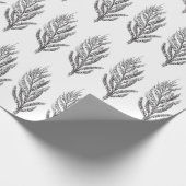 Vintages botanisches Verpackungsmit blumenpapier Geschenkpapier (Ecke)