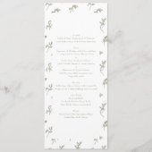 Vintages botanisches Wappen Salbei Menükarte (Vorderseite)