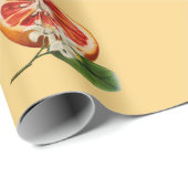 Vintages botanisches Zitruspapier Geschenkpapier (Rolleneckpunkt)