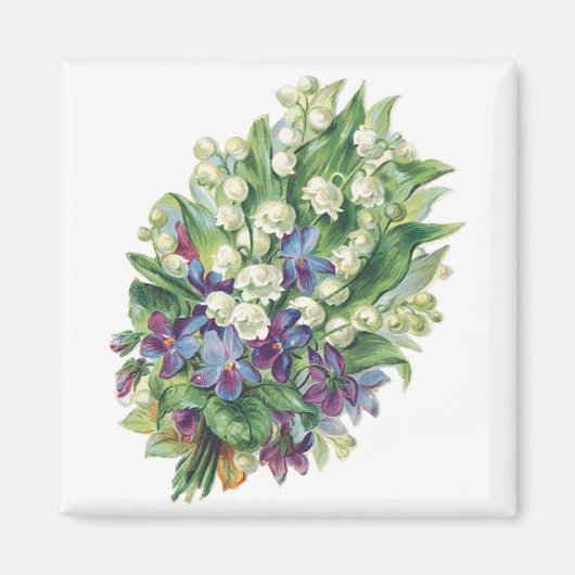 Vintages Bouquet-2-Magnet Magnet (Vorne)