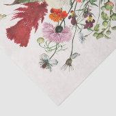 Vintages Bouquet Individuelle Name Tissue Paper Seidenpapier (Ausschnitt)