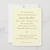 Vintages Bouquet mit Foto-Frame-Erinnerungsdienst Ankündigung (Rückseite)