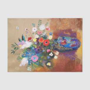 Vintages Bouquet von Blume von Odilon Redon Seidenpapier